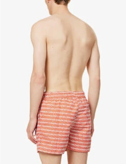 Graphic-print Recycled-polyester Swim Shorts -Fit & Flow Clothing Sales Store R04167458 PAPRIKA ALT03