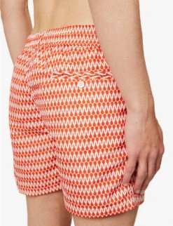 Graphic-print Recycled-polyester Swim Shorts -Fit & Flow Clothing Sales Store R04167458 PAPRIKA ALT04