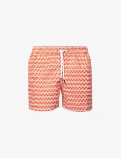 Graphic-print Recycled-polyester Swim Shorts