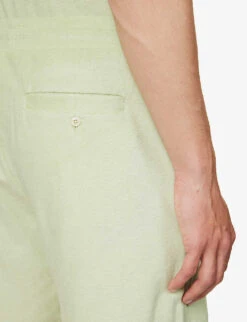 Terry-toweling Texture Cotton-blend Shorts 11 Terry-toweling Texture Cotton-blend Shorts -Fit & Flow Clothing Sales Store R04167481 COTTONGREEN ALT05