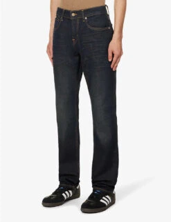 7 For All Mankind The Straight Walk The Trucks Straight-leg Mid-rise Stretch-denim Jeans -Fit & Flow Clothing Sales Store R04167725 DARKBLUE ALT02