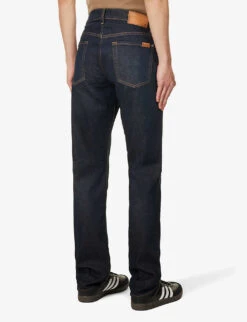 7 For All Mankind The Straight Walk The Trucks Straight-leg Mid-rise Stretch-denim Jeans -Fit & Flow Clothing Sales Store R04167725 DARKBLUE ALT03