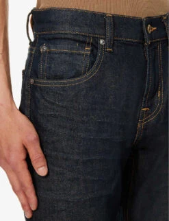 7 For All Mankind The Straight Walk The Trucks Straight-leg Mid-rise Stretch-denim Jeans -Fit & Flow Clothing Sales Store R04167725 DARKBLUE ALT04