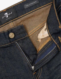 7 For All Mankind The Straight Walk The Trucks Straight-leg Mid-rise Stretch-denim Jeans -Fit & Flow Clothing Sales Store R04167725 DARKBLUE ALT06