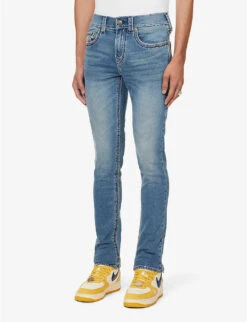 True Religion Ultra Skinny Slim-fit Tapered Stretch-denim Jeans -Fit & Flow Clothing Sales Store R04168098 MANACLEMEDIUMWASH ALT02