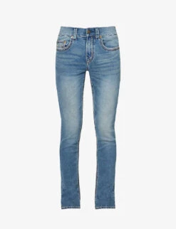 True Religion Ultra Skinny Slim-fit Tapered Stretch-denim Jeans