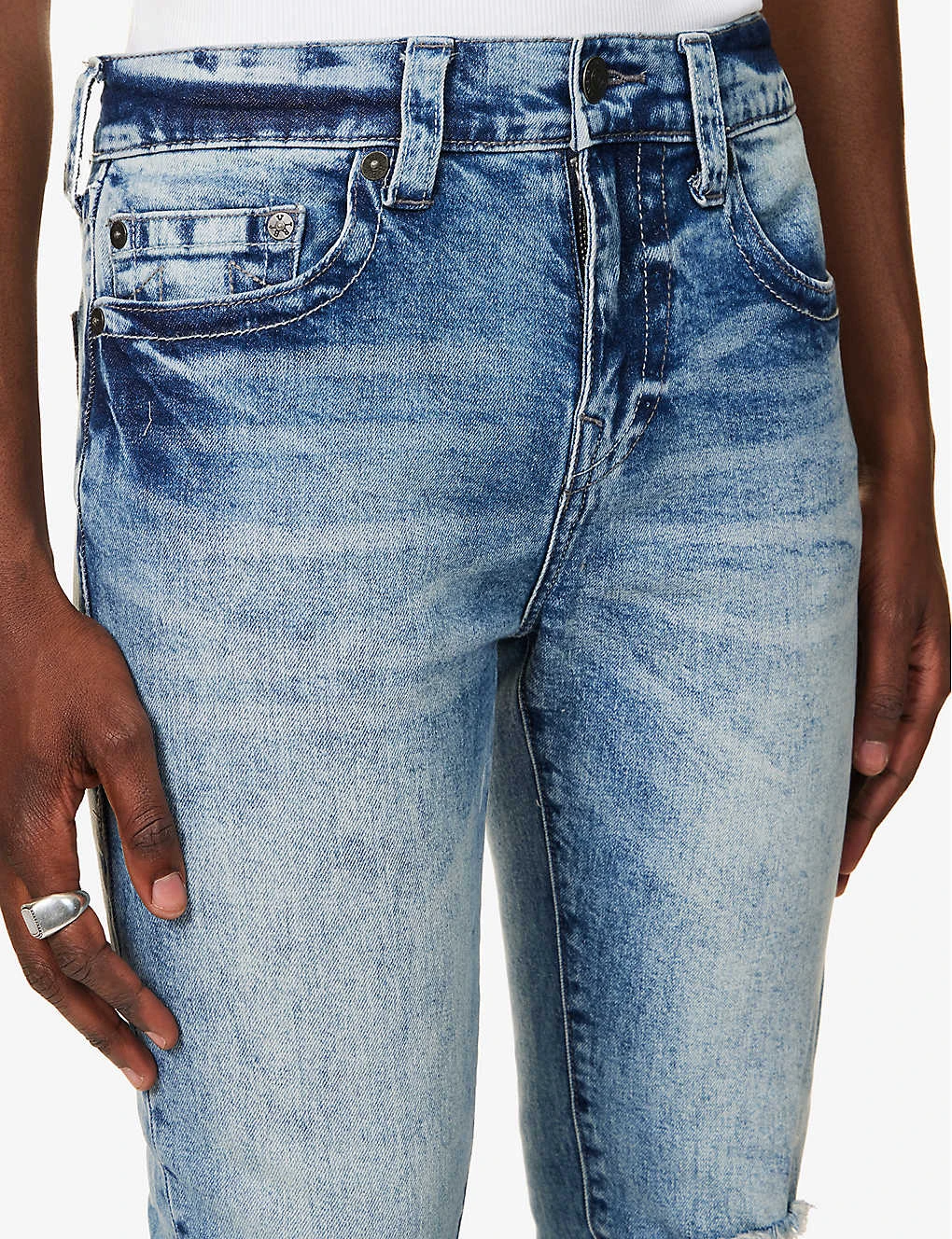 True Religion Rocco Faded-wash Brand-embroidered Skinny Stretch-cotton Jeans 5 True Religion Rocco Faded-wash Brand-embroidered Skinny Stretch-cotton Jeans - Image 5