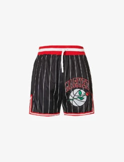 MARKET Rose Bowl Graphic-print Mesh Shorts