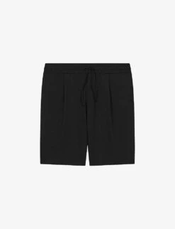 Reiss Riad Drawstring-waist Textured Stretch-woven Shorts