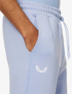 CASTORE Logo-print Tapered-leg Stretch-woven Jogging Bottoms -Fit & Flow Clothing Sales Store R04170790 SKY ALT04
