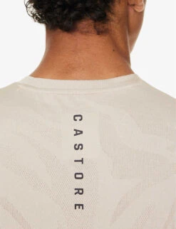 CASTORE Core Tech Logo-print Woven T-shirt -Fit & Flow Clothing Sales Store R04170798 SAND ALT05
