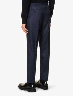 CORNELIANI Creased High-rise Straight-leg Regular-fit Wool Trousers 8 CORNELIANI Creased High-rise Straight-leg Regular-fit Wool Trousers -Fit & Flow Clothing Sales Store R04170928 NAVY ALT03