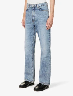 Flared-leg Mid-rise Organic Stretch-denim Jeans 8 Flared-leg Mid-rise Organic Stretch-denim Jeans -Fit & Flow Clothing Sales Store R04171484 VINTAGE97 ALT02