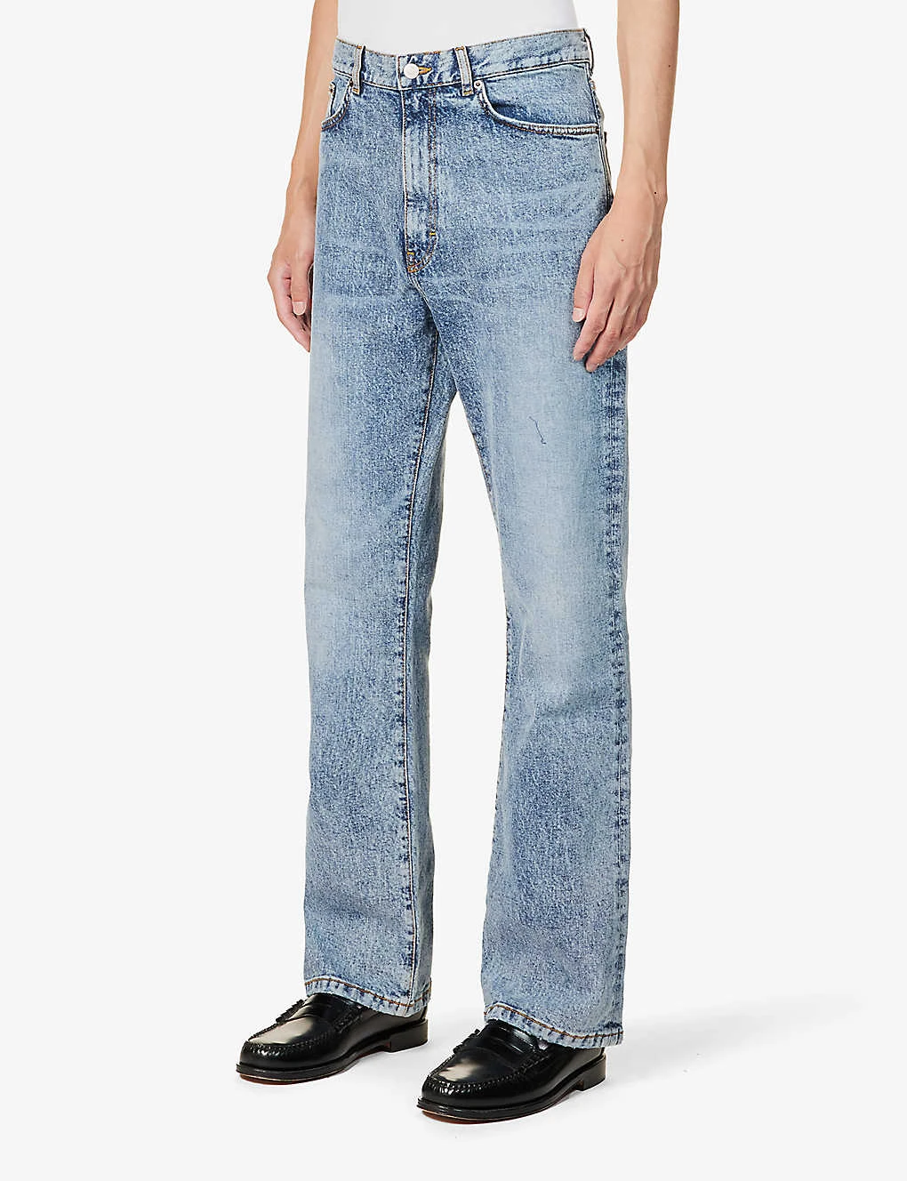 Flared-leg Mid-rise Organic Stretch-denim Jeans 3 Flared-leg Mid-rise Organic Stretch-denim Jeans - Image 3