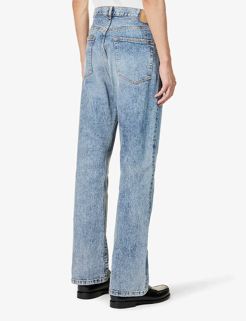 Flared-leg Mid-rise Organic Stretch-denim Jeans 4 Flared-leg Mid-rise Organic Stretch-denim Jeans - Image 4