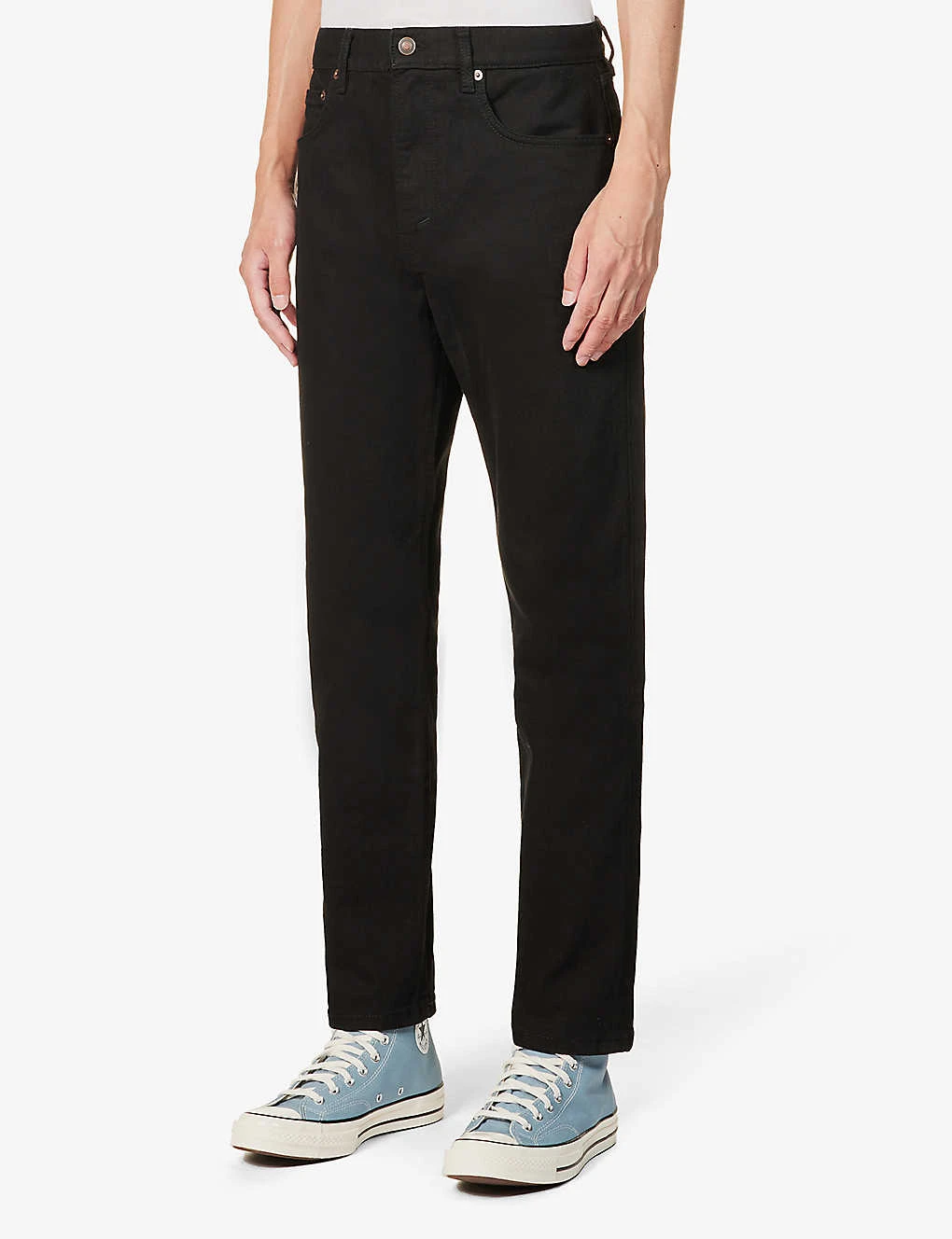 Tapered-leg Mid-rise Organic Stretch-denim Jeans 3 Tapered-leg Mid-rise Organic Stretch-denim Jeans - Image 3