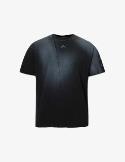 A-COLD-WALL* Shiraga Brand-print Asymmetric-seam Relaxed-fit Cotton-jersey T-shirt