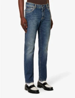 Dolce & Gabbana Brand-plaque Regular-fit Straight-leg Stretch-denim Jeans -Fit & Flow Clothing Sales Store R04174018 COMBINEDCOLOUR ALT02