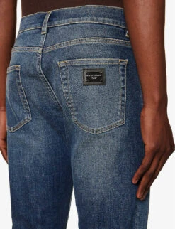 Dolce & Gabbana Brand-plaque Regular-fit Straight-leg Stretch-denim Jeans -Fit & Flow Clothing Sales Store R04174018 COMBINEDCOLOUR ALT04
