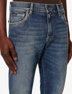 Dolce & Gabbana Brand-plaque Regular-fit Straight-leg Stretch-denim Jeans -Fit & Flow Clothing Sales Store R04174018 COMBINEDCOLOUR ALT05