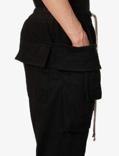 Creatch Drawstring-waist Cotton-jersey Trousers 9 Creatch Drawstring-waist Cotton-jersey Trousers -Fit & Flow Clothing Sales Store R04174845 BLACK ALT04