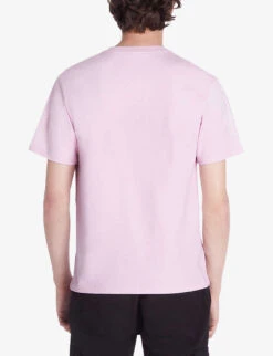 THE KOOPLES Logo-print Cotton-jersey T-shirt 9 THE KOOPLES Logo-print Cotton-jersey T-shirt -Fit & Flow Clothing Sales Store R04180593 PALEPINK ALT03