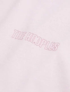 THE KOOPLES Logo-print Cotton-jersey T-shirt 11 THE KOOPLES Logo-print Cotton-jersey T-shirt -Fit & Flow Clothing Sales Store R04180593 PALEPINK ALT05
