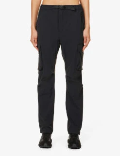 Exclusive Unisex Laugavegur Flap-pocket Straight-leg Mid-rise Stretch-woven Trousers -Fit & Flow Clothing Sales Store R04180745 BLACK ALT02