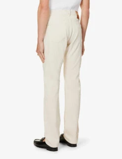 Versace Brand-embellished Straight-leg Regular-fit Jeans -Fit & Flow Clothing Sales Store R04181569 ECRU ALT03