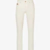 Versace Brand-embellished Straight-leg Regular-fit Jeans