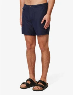 Sunspel Mid-rise Recycled-polyester Swim Shorts -Fit & Flow Clothing Sales Store R04181931 NAVY1 ALT02