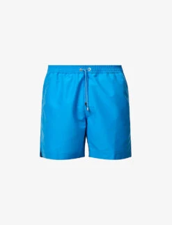 Sunspel Drawstring-waist Mid-rise Recycled-polyester Swim Shorts