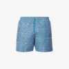 Sunspel Graphic-print Mid-rise Recycled-polyester Swim Shorts