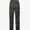 Sacai Bandana-print Wide-leg Regular-fit Cotton-twill Trousers