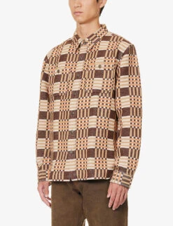 Cody Check-print Cotton-knit Shirt -Fit & Flow Clothing Sales Store R04182258 BROWNMULTI ALT02
