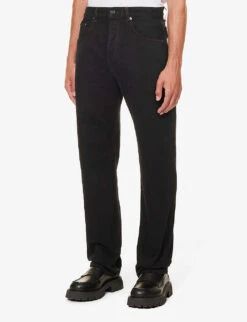 Jacquemus Le De Nîmes Fresa Regular-fit Mid-rise Jeans -Fit & Flow Clothing Sales Store R04182842 BLACKBROWN ALT02