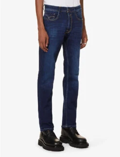 Replay Rocco Regular-fit Straight-leg Stretch-denim Jeans 9 Replay Rocco Regular-fit Straight-leg Stretch-denim Jeans -Fit & Flow Clothing Sales Store R04186408 DARKBLUE ALT02