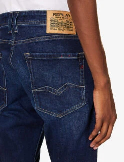 Replay Rocco Regular-fit Straight-leg Stretch-denim Jeans 11 Replay Rocco Regular-fit Straight-leg Stretch-denim Jeans -Fit & Flow Clothing Sales Store R04186408 DARKBLUE ALT04