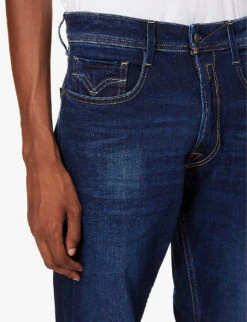 Replay Rocco Regular-fit Straight-leg Stretch-denim Jeans 12 Replay Rocco Regular-fit Straight-leg Stretch-denim Jeans -Fit & Flow Clothing Sales Store R04186408 DARKBLUE ALT05