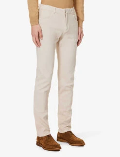 ELEVENTY Straight-leg Mid-rise Stretch-cotton Trousers -Fit & Flow Clothing Sales Store R04187300 SAND ALT02