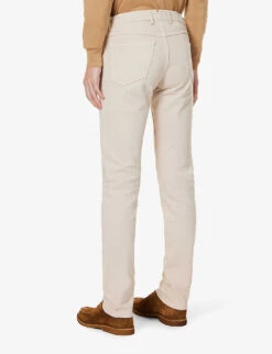ELEVENTY Straight-leg Mid-rise Stretch-cotton Trousers -Fit & Flow Clothing Sales Store R04187300 SAND ALT03