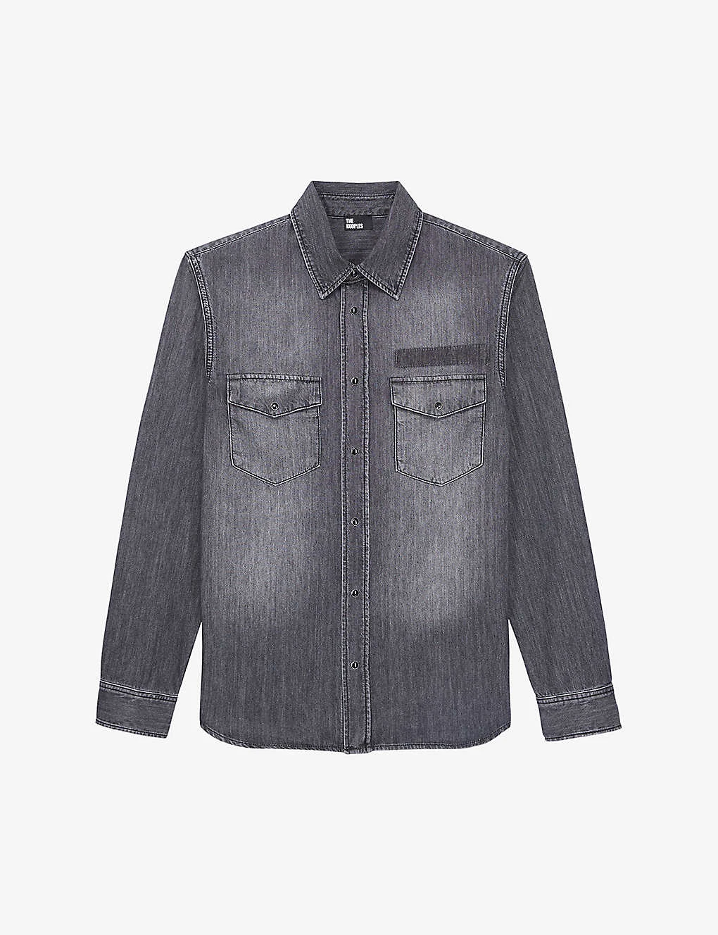 THE KOOPLES Regular-fit Long-sleeve Denim Shirt 1 THE KOOPLES Regular-fit Long-sleeve Denim Shirt