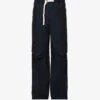 Jil Sander Drawstring-waistband Relaxed-fit Straight-leg Cotton Trousers