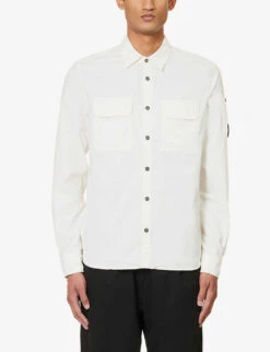 Lens-pocket Button-down Cotton-poplin Shirt 7 Lens-pocket Button-down Cotton-poplin Shirt -Fit & Flow Clothing Sales Store R04189374 GAUZEWHITE ALT02