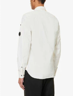 Lens-pocket Button-down Cotton-poplin Shirt 8 Lens-pocket Button-down Cotton-poplin Shirt -Fit & Flow Clothing Sales Store R04189374 GAUZEWHITE ALT03