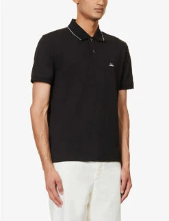 Logo-embroidered Regular-fit Stretch-cotton Piqué Polo Shirt -Fit & Flow Clothing Sales Store R04189391 BLACK ALT02