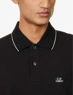 Logo-embroidered Regular-fit Stretch-cotton Piqué Polo Shirt -Fit & Flow Clothing Sales Store R04189391 BLACK ALT04