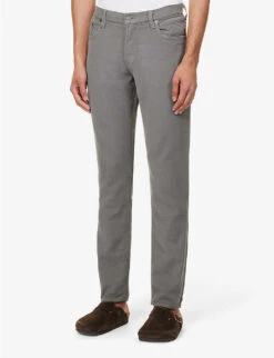 CITIZENS OF HUMANITY Adler Regular-fit Tapered Cotton-blend Trousers -Fit & Flow Clothing Sales Store R04191339 SHADOWDARKGREY ALT02