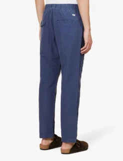 CITIZENS OF HUMANITY Delon Tapered-leg Mid-rise Cotton And Linen-blend Trousers 8 CITIZENS OF HUMANITY Delon Tapered-leg Mid-rise Cotton And Linen-blend Trousers -Fit & Flow Clothing Sales Store R04191342 LECOTEDKBLUE ALT03