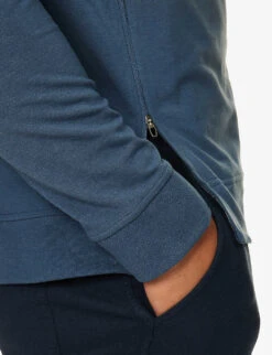 Lululemon City Sweat Raglan-sleeve Regular-fit Stretch-jersey Sweatshirt -Fit & Flow Clothing Sales Store R04194024 IRONBLUE ALT04